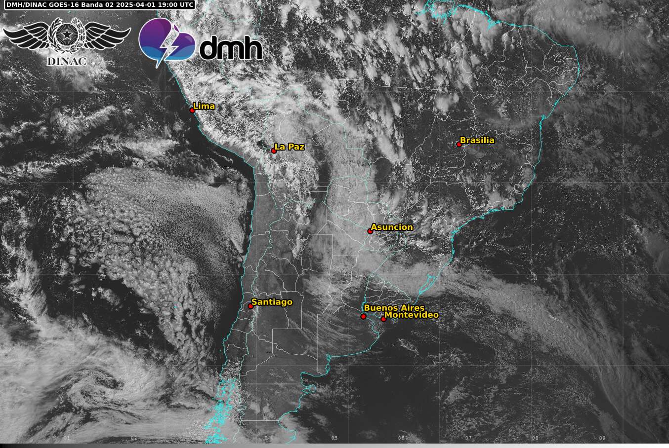 Imagen Satelital - GOES 16