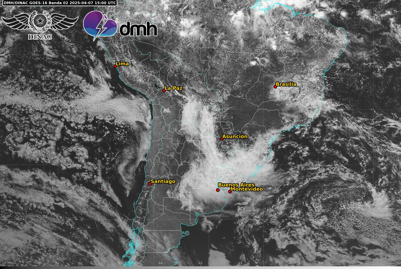 Imagen Satelital - GOES 16
