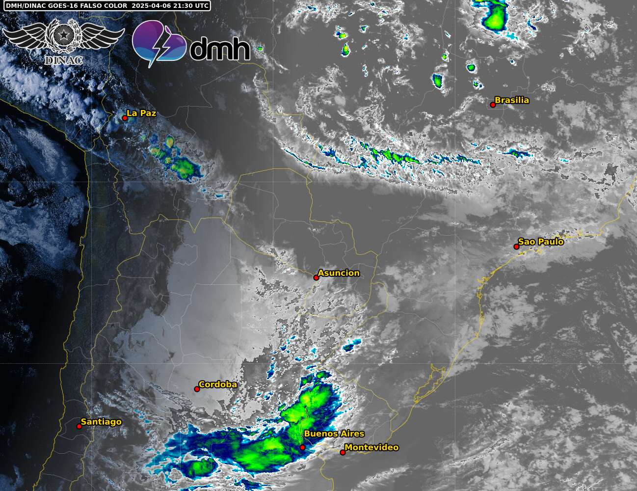 Imagen Satelital - GOES 16