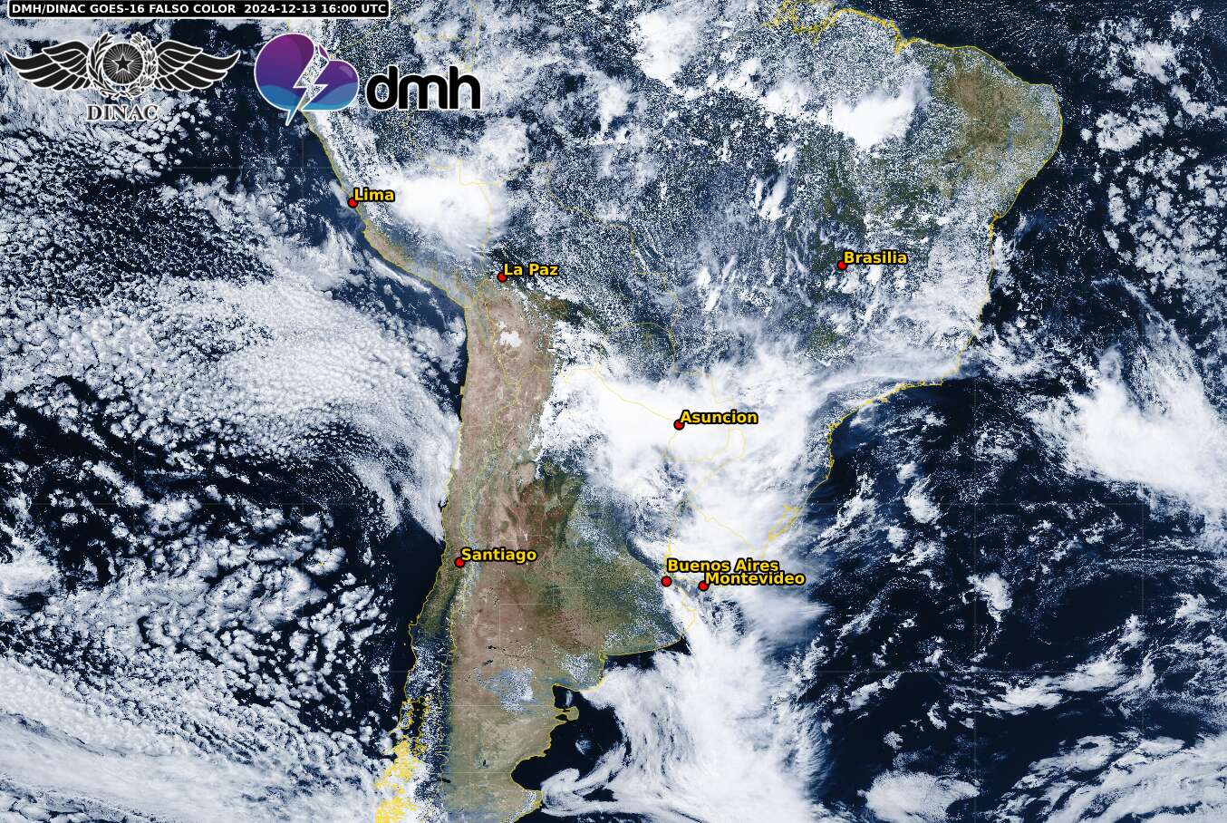 Imagen Satelital - GOES 16