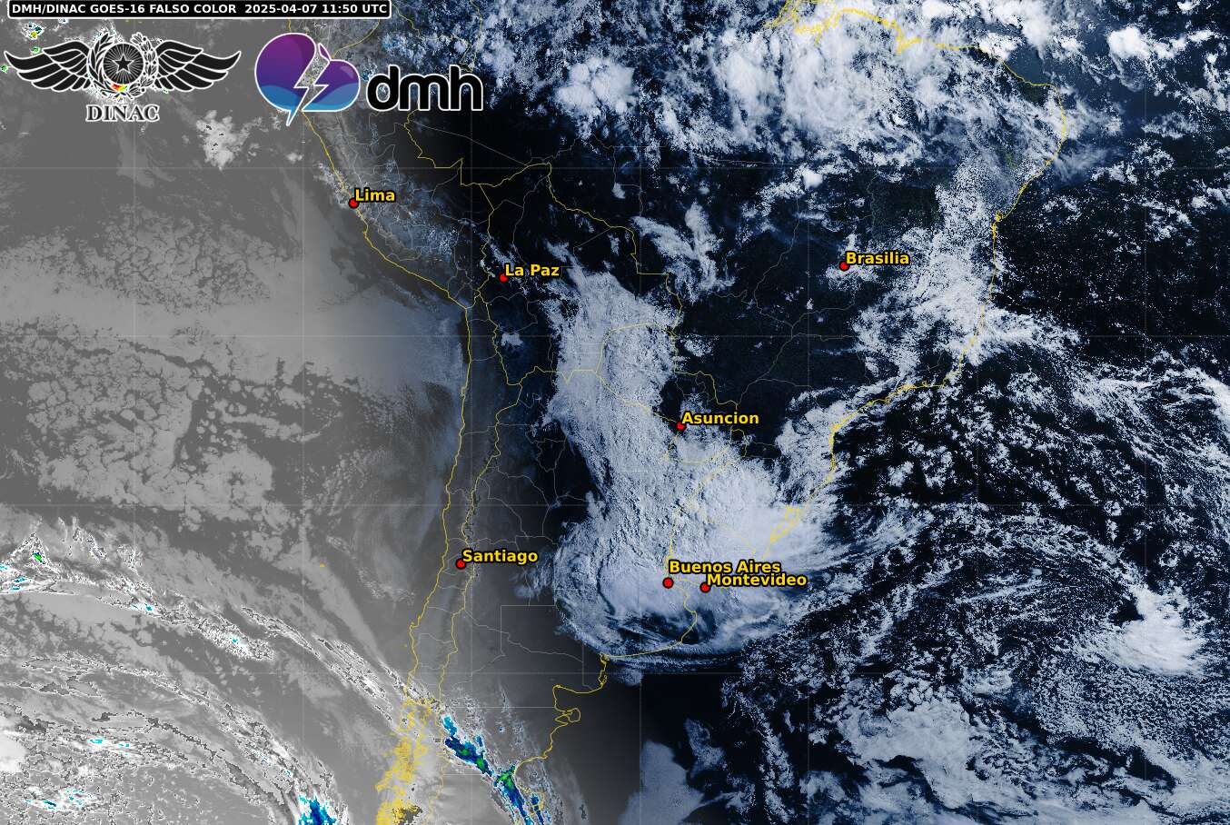 Imagen Satelital - GOES 16