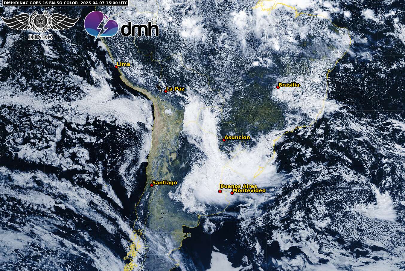 Imagen Satelital - GOES 16