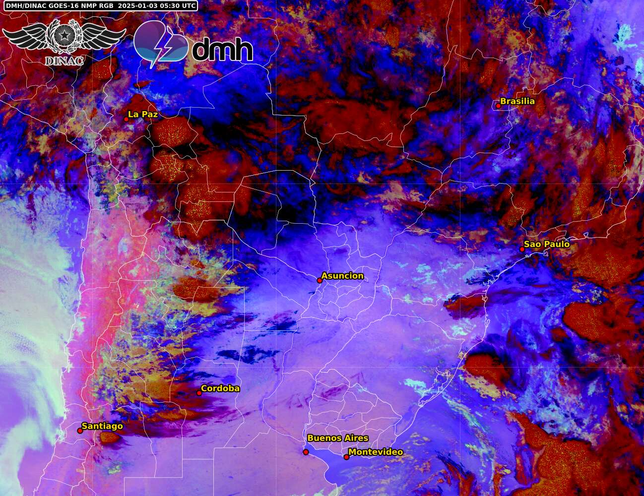Imagen Satelital - GOES 16