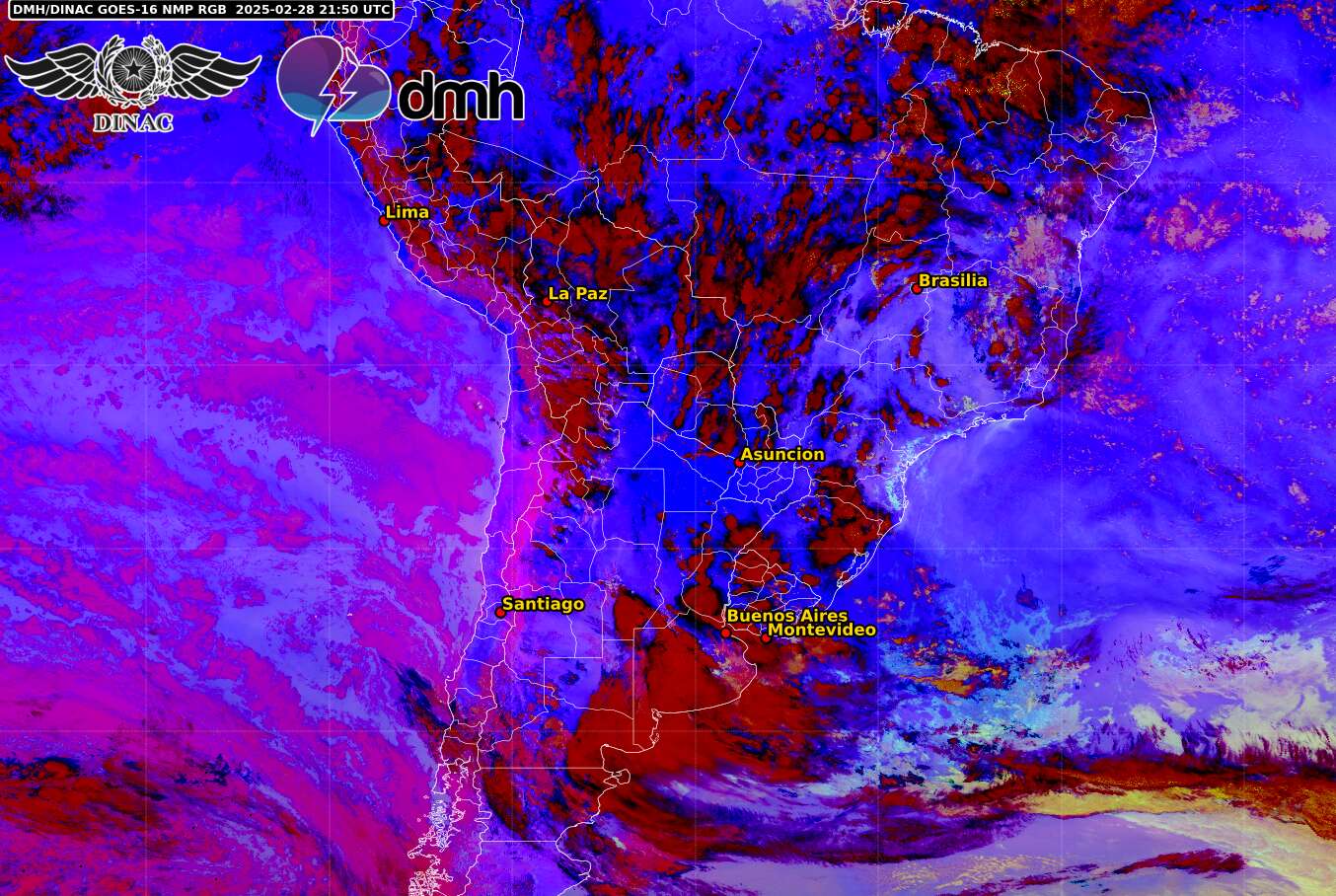 Imagen Satelital - GOES 16