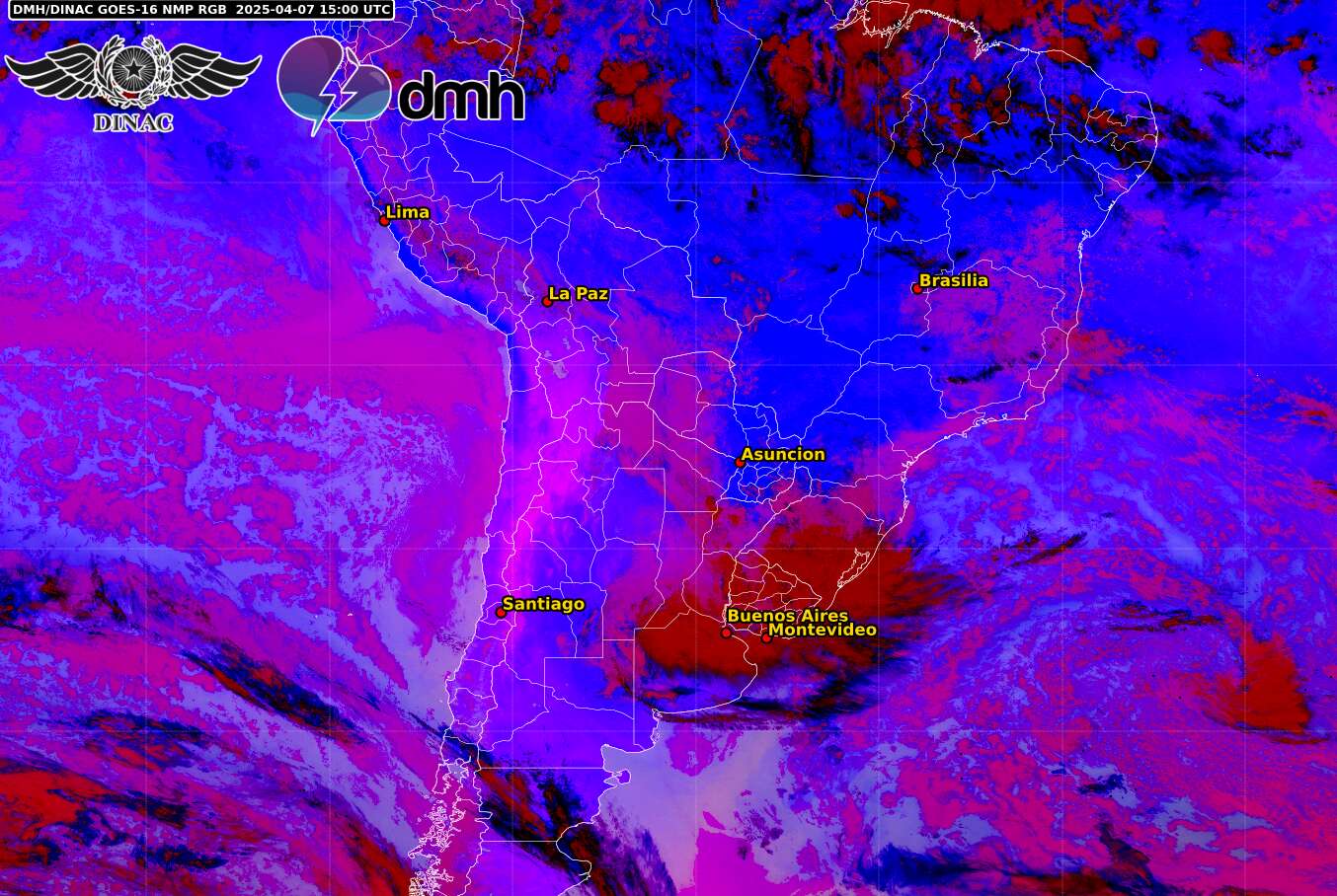 Imagen Satelital - GOES 16