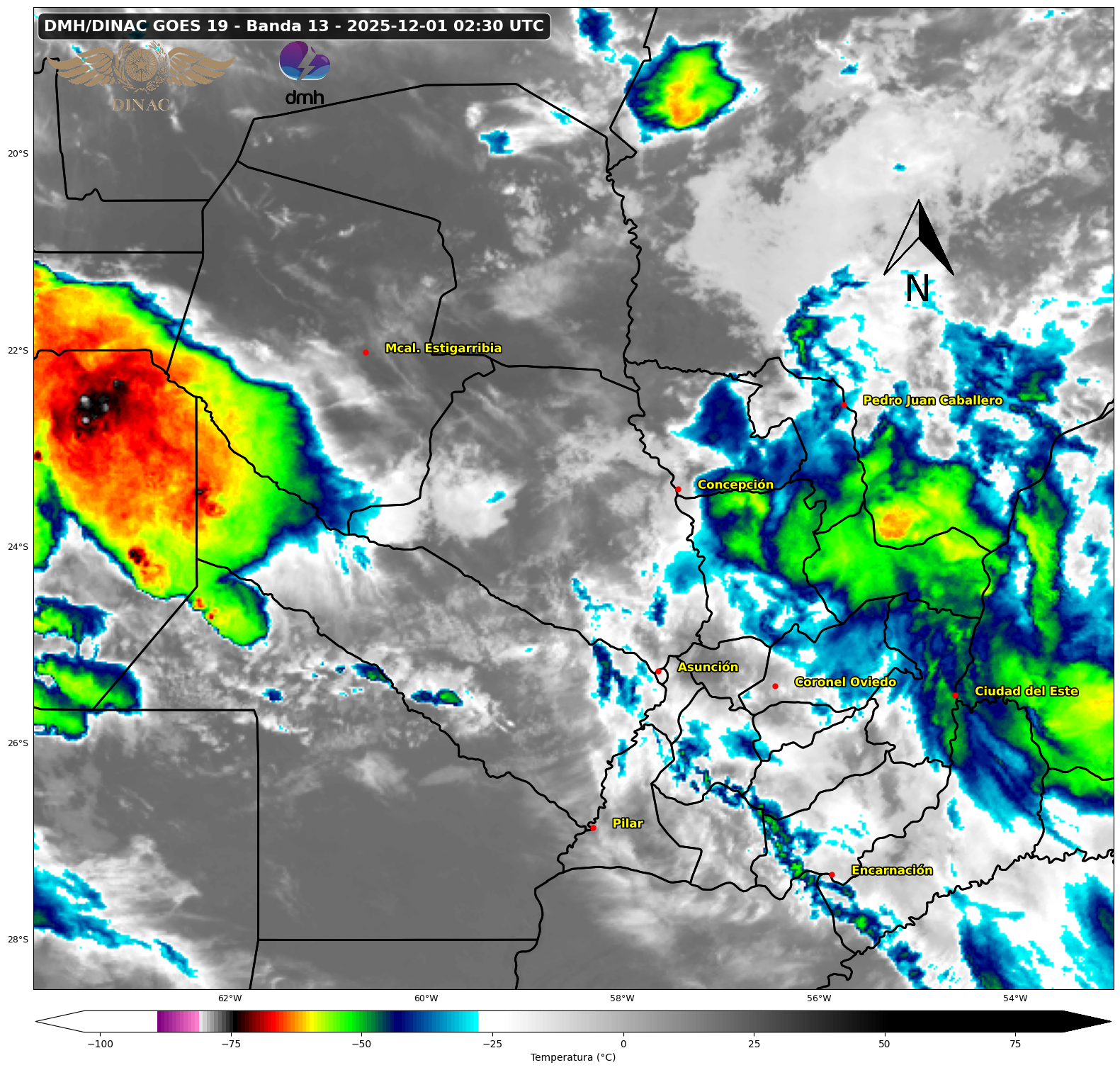 Imagen Satelital GOES-16